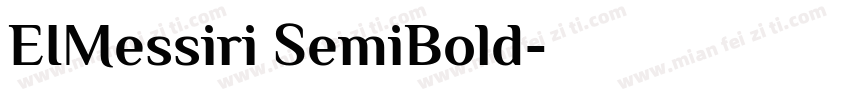 EIMessiri SemiBold字体转换